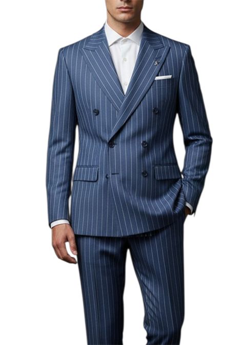 abito doppio petto gessato BERRY & BRIAN | Abiti | 40BB3028 26313888